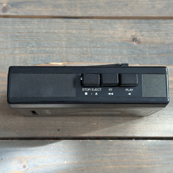 Vintage‎ Sharp AM/FM Stereo Cassette Tape Player Black JC-126(BK) Untested - Picture 5 of 10